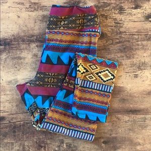 Aztec print Lularoe OS leggings
